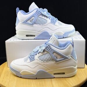 NEW Nike Air Jordan 4 Retro Aluminum “Forget Me Not” Women's Sz 8.5 HV0823-100